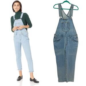 Levi's‎ Original Overalls Jeans Denim Medium Light Wash Blue Size Large